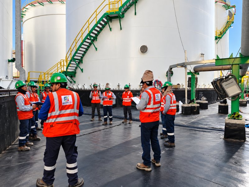 Instalación de Geomembrana en Tanque 5 – TDP Chimbote